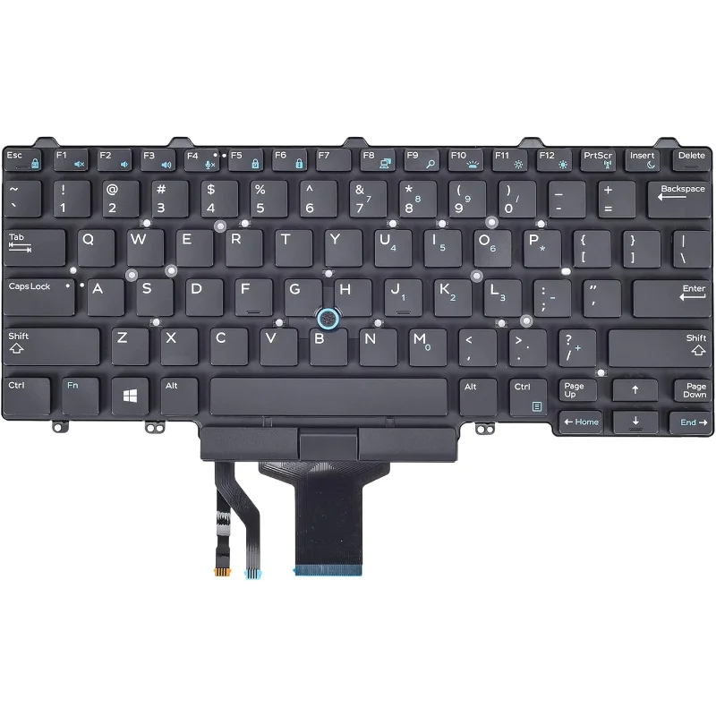 Teclado retroiluminado dos EUA para Dell, Latitude E5450, E5470, E7450, E7470, E7470, Latitude 5480, 5490, 5491, 7480, 7490 Series