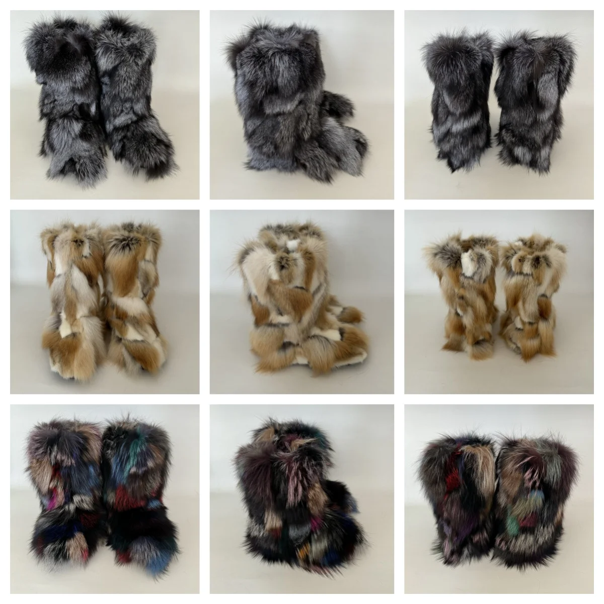 

Зимняя обувь, женские зимние пушистые сапоги из лисьего меха, женские плюшевые теплые зимние сапоги, роскошная обувь, модные меховые сапоги для девочек