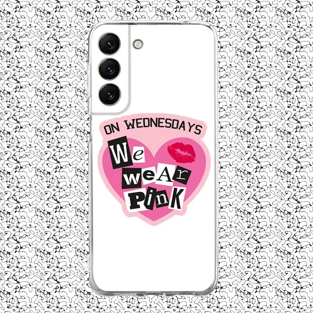 Kiss m-mean-funda de teléfono para niñas, funda transparente para Samsung S24,30,21,22,23,20 FE,lite,PIus,Ultra,5G,Note,9,10