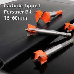15-60mm Carbide Tipped Forstner Bit Set Boring Hole Saw Cutter Woodworking Drill Bits Set for Wood Plastic Plywood Tools
