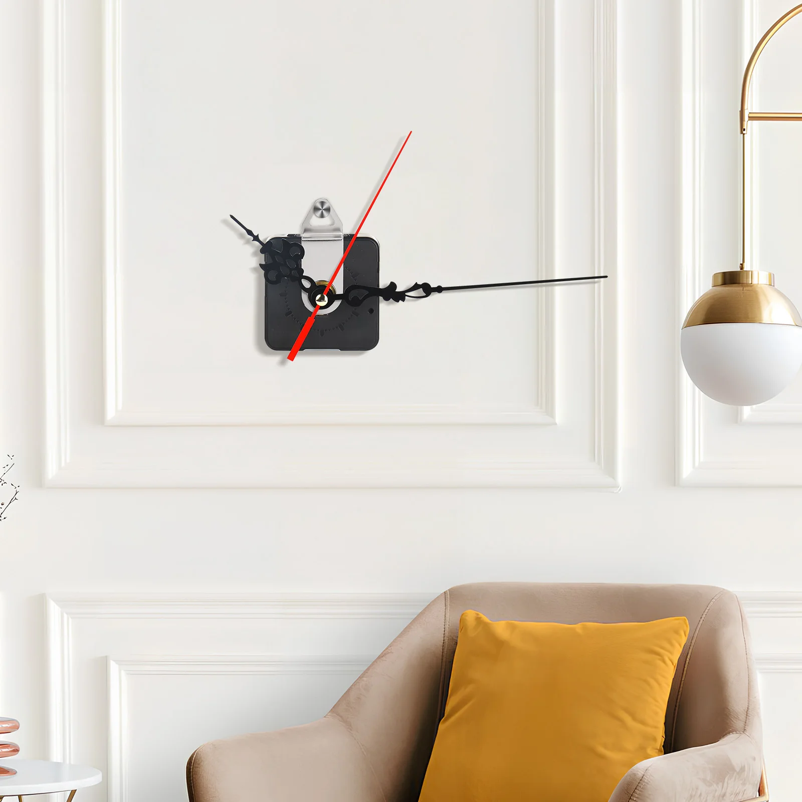 

4pcs Metal Replacement Hook Thickened Wall Clock Mounting Hardware For Living Room Office Classroom Diy Clock Back Hanger Repair