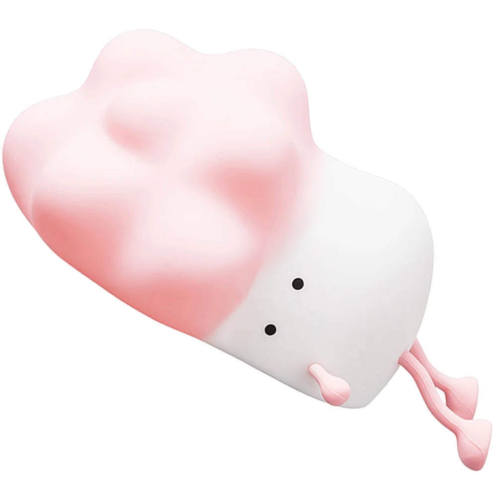 سيليكون ضوء الليل لطيف الكرتون بطة Led أباجورة لغرفة النوم 30 دقيقة الموقت اللمس عكس الضوء