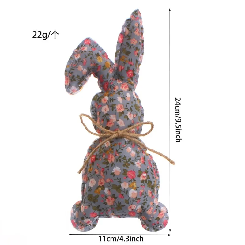 3PCS Cross-border Festival Bunny Tray & Basket Decor Ornaments Lovely Party Supplies for Home Celebration & Holiday Scene Decor