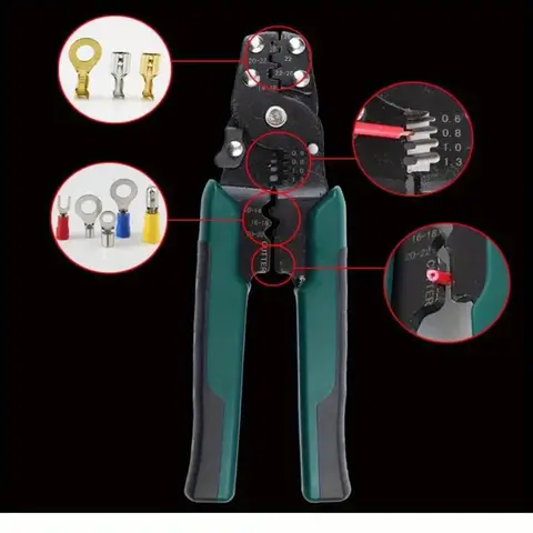 320 st. 4-i-1 multifunktionstänger kombination, kopparfärgade krympterminaler, OT/UT mässing förtennade kallpressade nakna terminaler 8 best sales multifunktionstång - №8