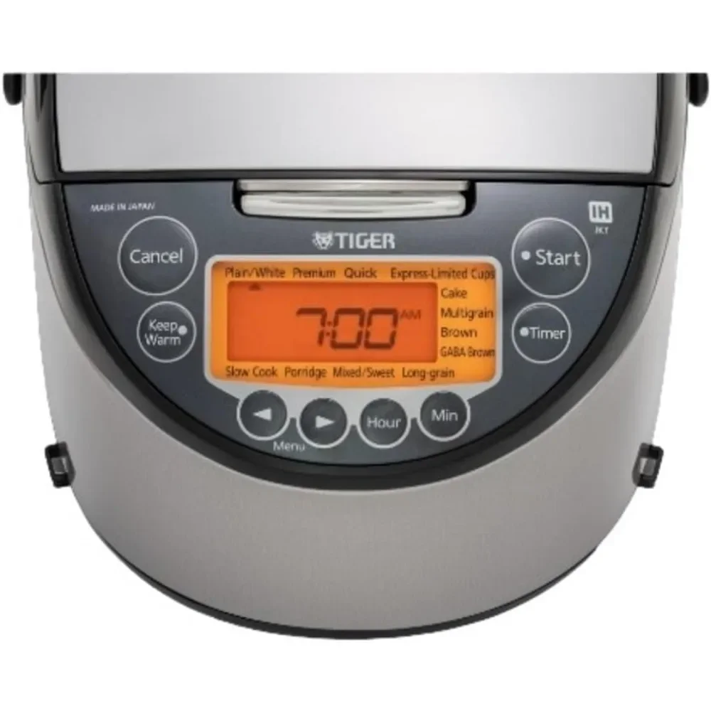 home.JKT-D Multi-Functional Induction Heating (IH) Electric Rice Cooker with 12 Cooking Settings (Silver Black).new