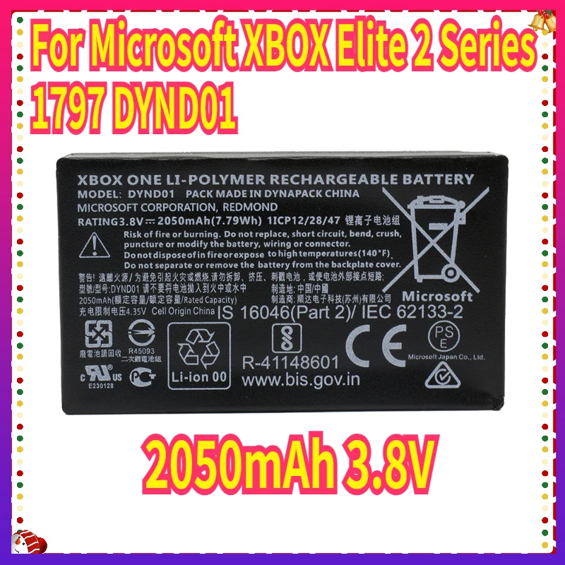 

New DYND01 2050mAh 3.8V Battery for Microsoft XBOX Elite 2 Series 1797