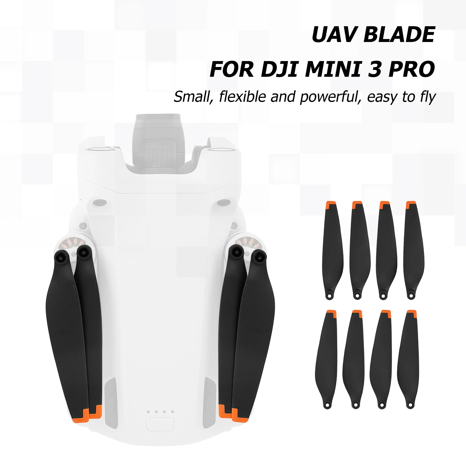 Cuchillas de liberación rápida para Dron, hélices de bajo ruido para DJI Mini 3 Pro, 4 pares