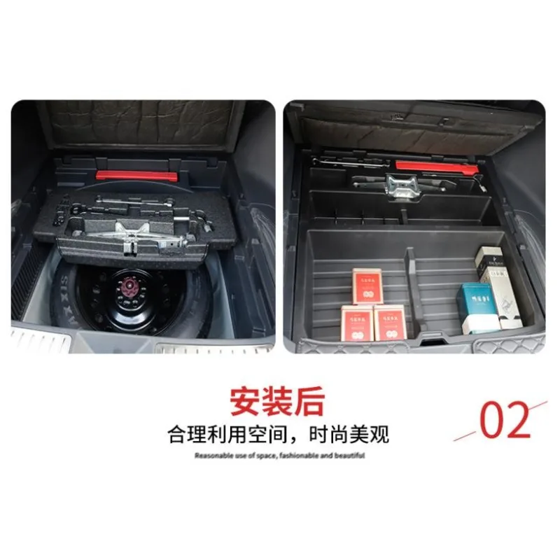 for Toyota HARRIER 2021 2022 Car interior decoration accessories trunk storage box divider organizer box