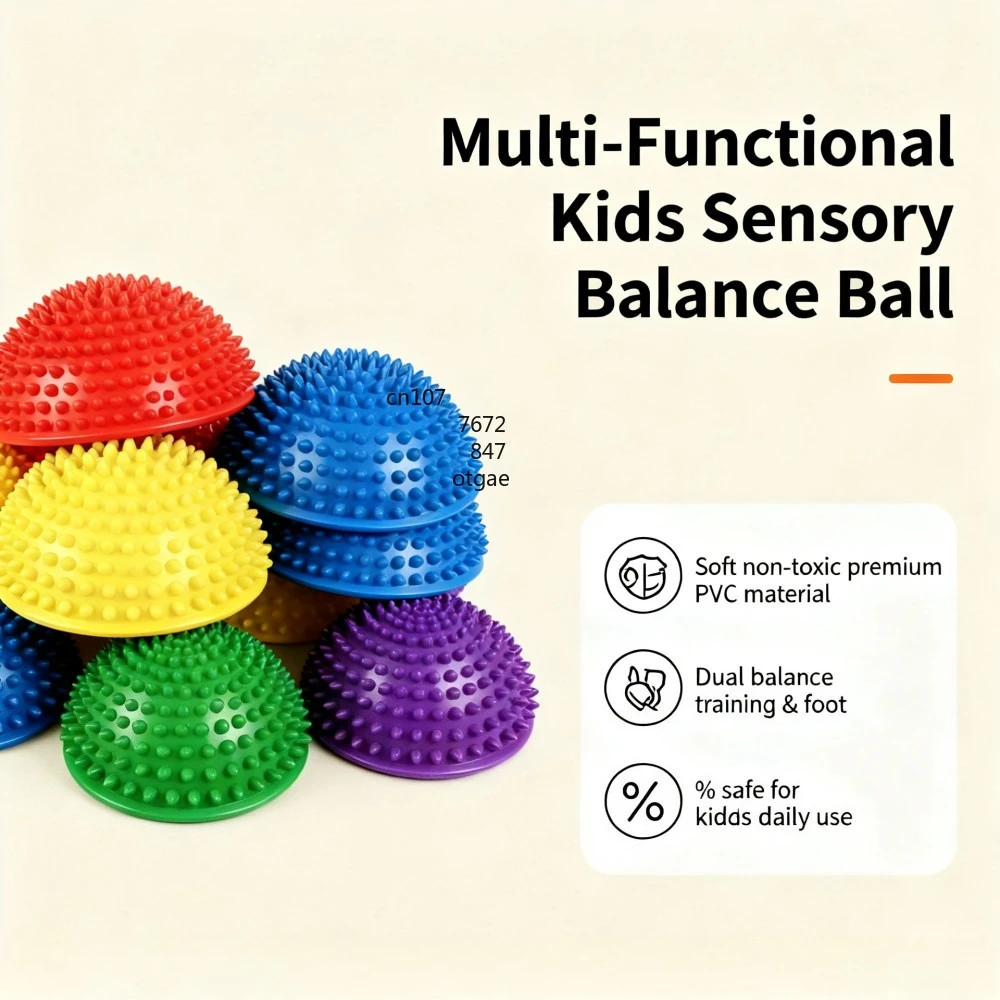Inflatable Yoga Massage Balls PVC Half Sphere Fitball Women Children Trainer Balancing Ball Gym Health Sports Pilates Fitness