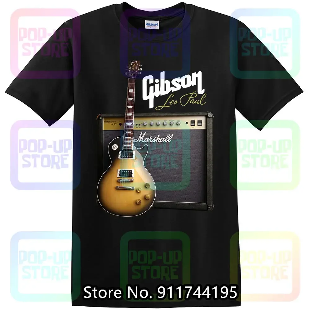 Gibson Les Paul Guitar T-shirt Cotton 100% Confort S-5XL size