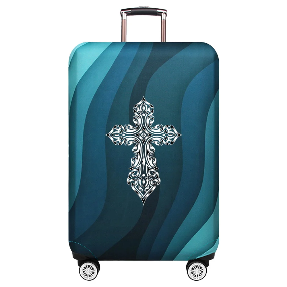 Luggage Cover Stretch Fabric Suitcase Protector Baggage Dust Case Cover Suitable for18-32 Inch Suitcase Case Skull Series