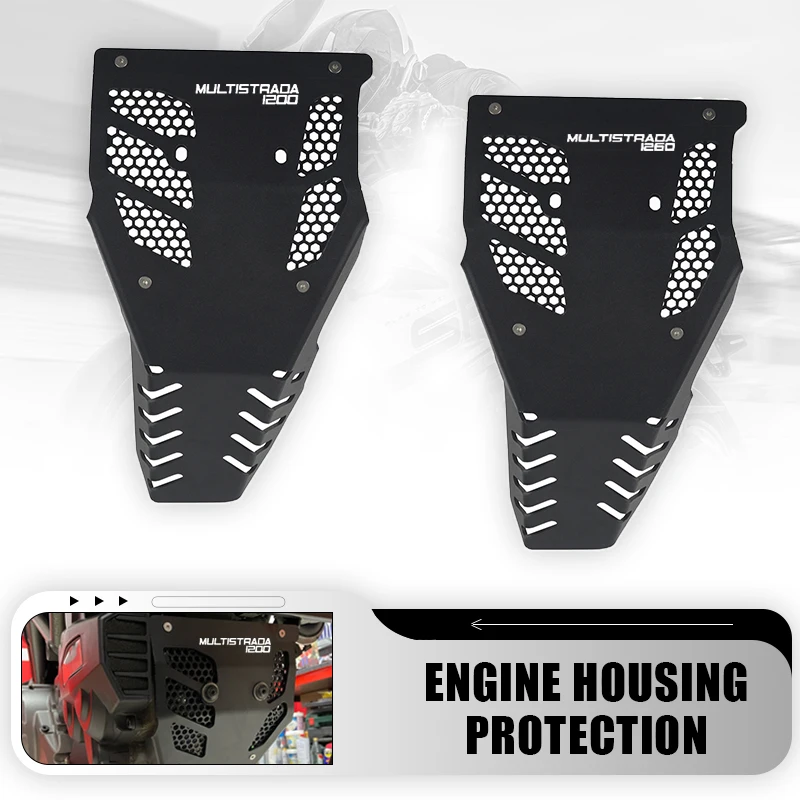For Ducati Multistrada 1200 1260 S D Air Pikes Peak Grand Tour Motorcycle Engine Guard Engine Housing Protection 2015-2017
