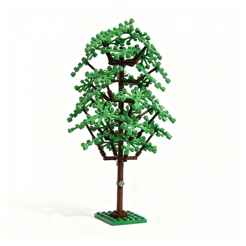 135 elementów MOC Miasto Owalne Drzewo Model Klocki Zabawki Architektura Składanie Prezent Świąteczny DIY Edukacja Klocki Kreatywna Pomysłowość