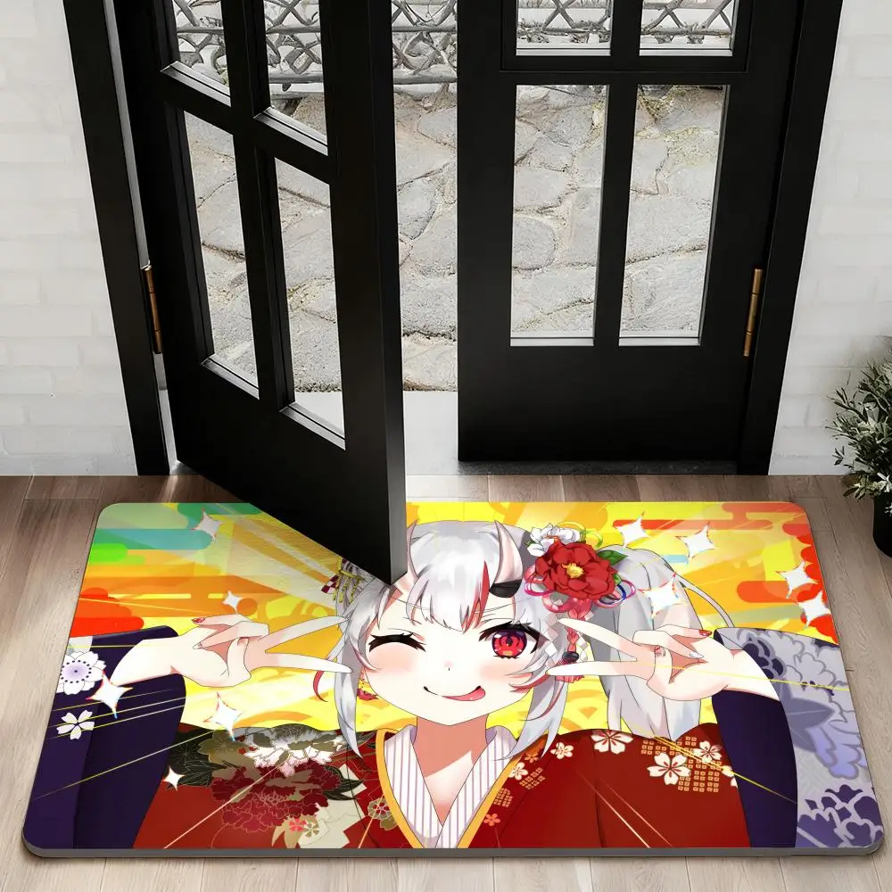 

N-Nakiri AyameS sexy Floor Mat Diatom Bath Mat Absorbent Quick Dry Non-Slip TPR Backing Soft Plush Draining Rugs