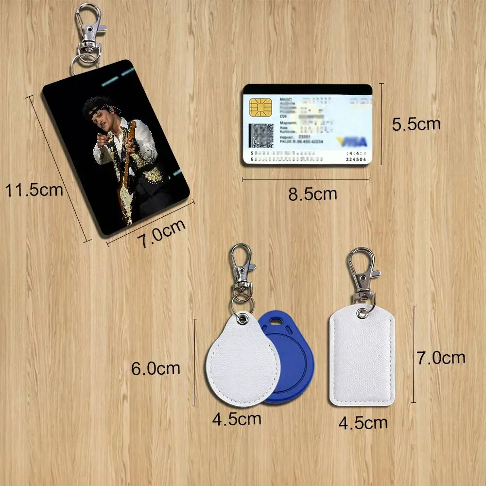 The Romantic Bruno Mars Card Holder With Keychain Executive Protection For Bank Credit Subway Bus Case