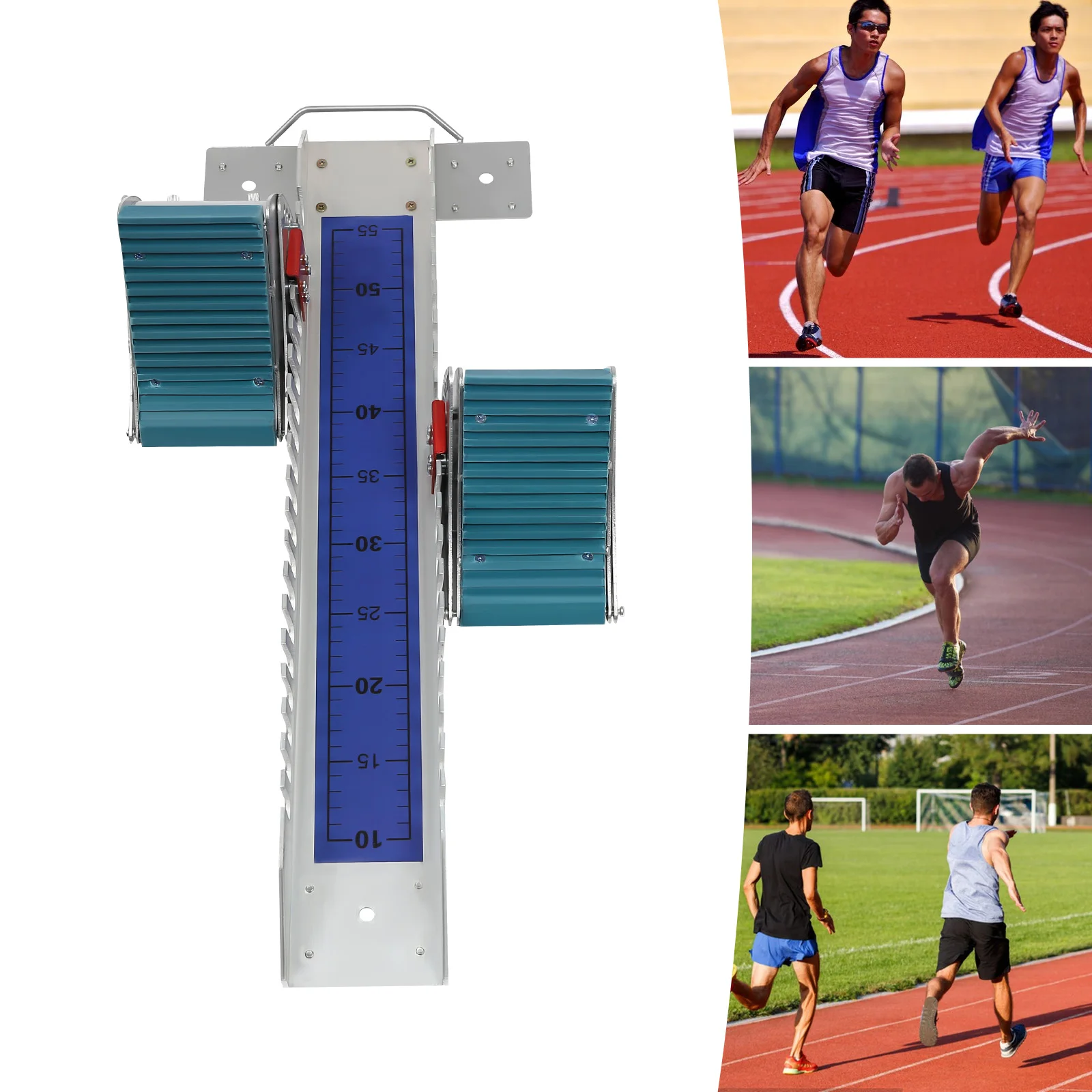 Universal Multi-Function Lightning Starting Block Sprinter Pedals 6 Angle Adjustable Sprinter Indoor Or Outdoor Track Field