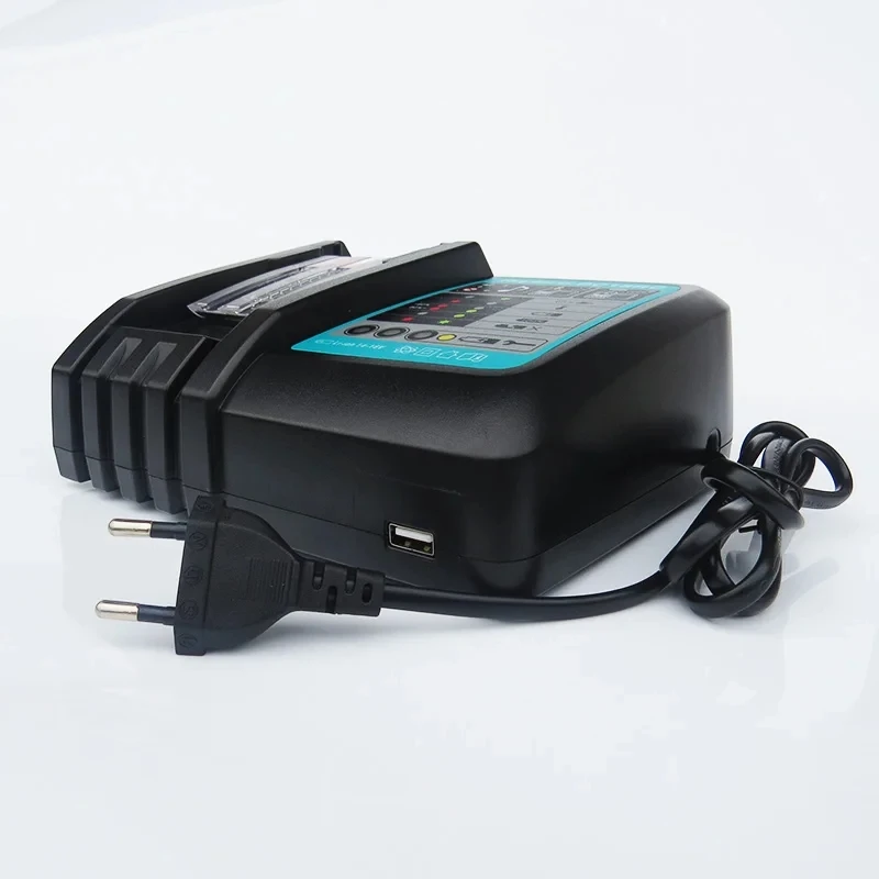 Li-ion Battery Charger 3A Charging Current for Makita 14.4V 18V BL1840 BL1830 BL1815 Bl1430 BL1415  DC18RC DC18RA with USB port