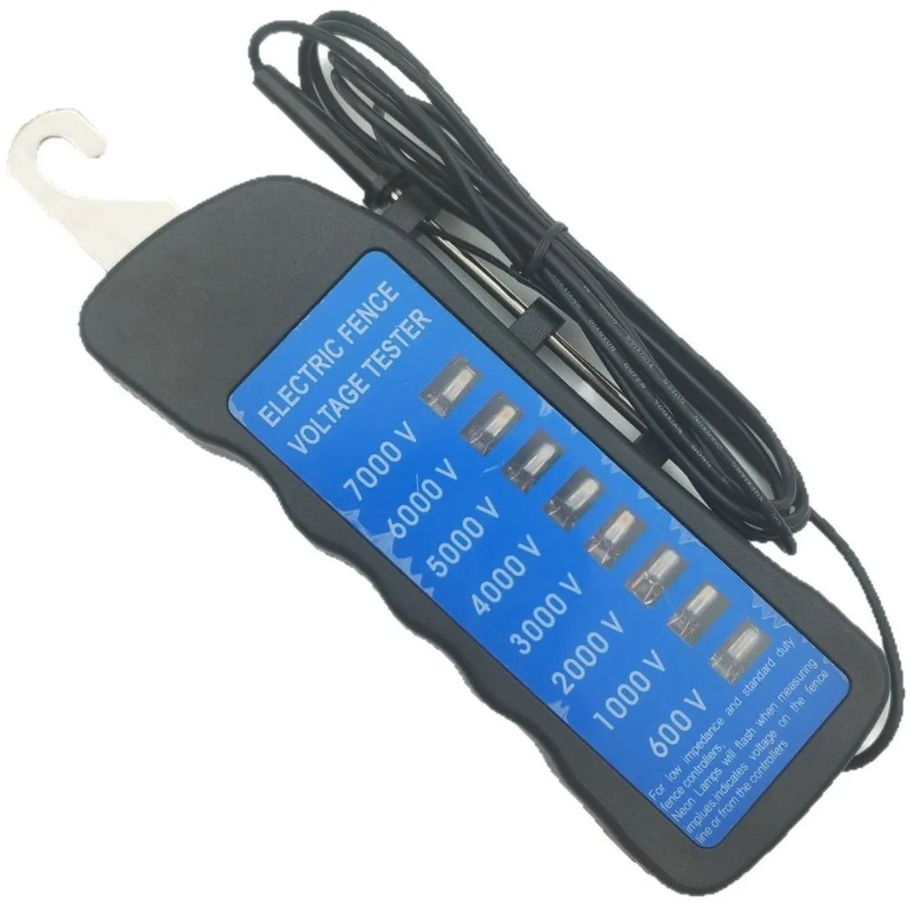 ABDJ-7000V Electric Fence Tester, Farm Fence Tension Meter, Multifunction Voltage Meter For Farm, Garden, Livestock Fences