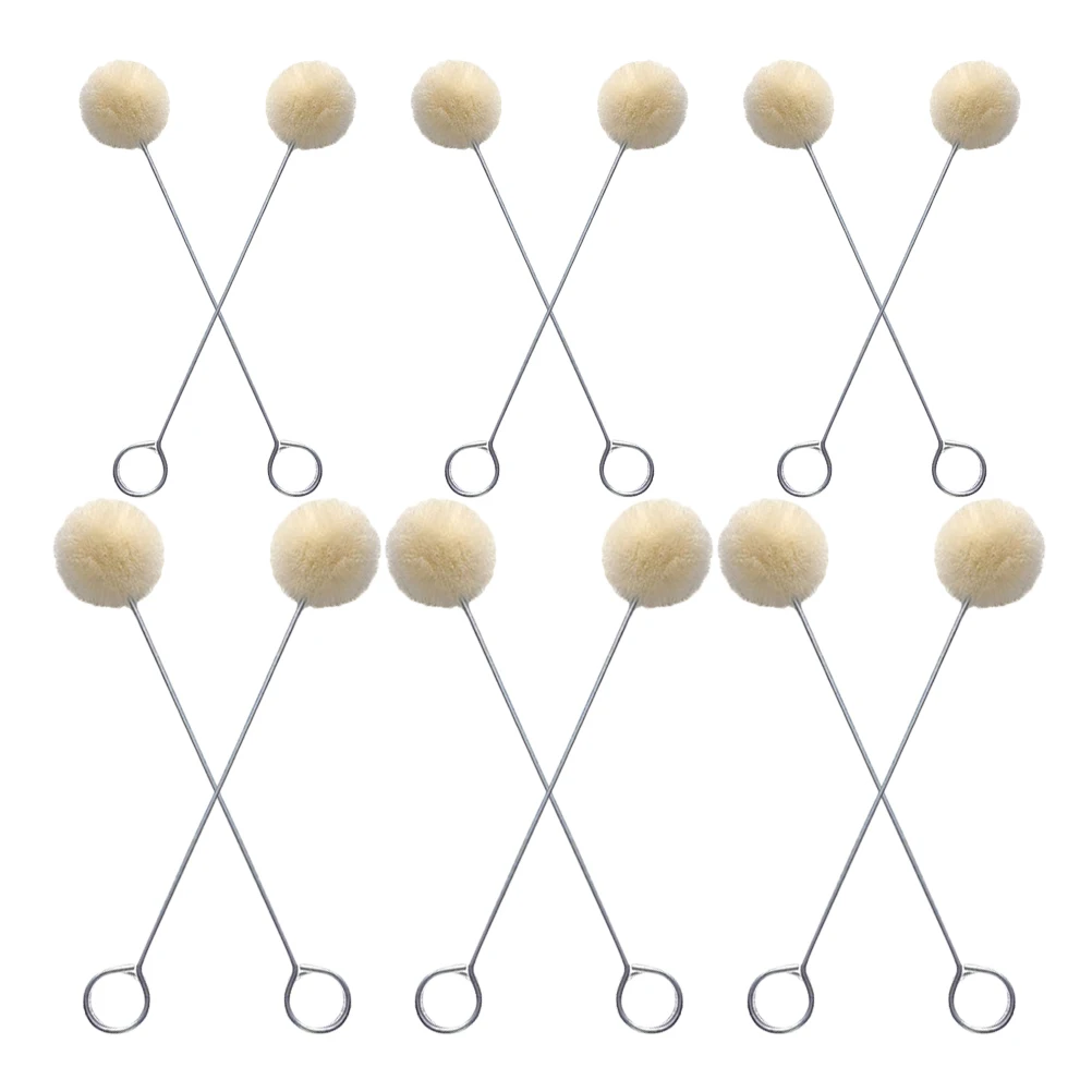 100Pcs Wool Balls Brush Dye Applicator Uniform Coloring Effect Efficient Time Saving Tool Wool Daubers