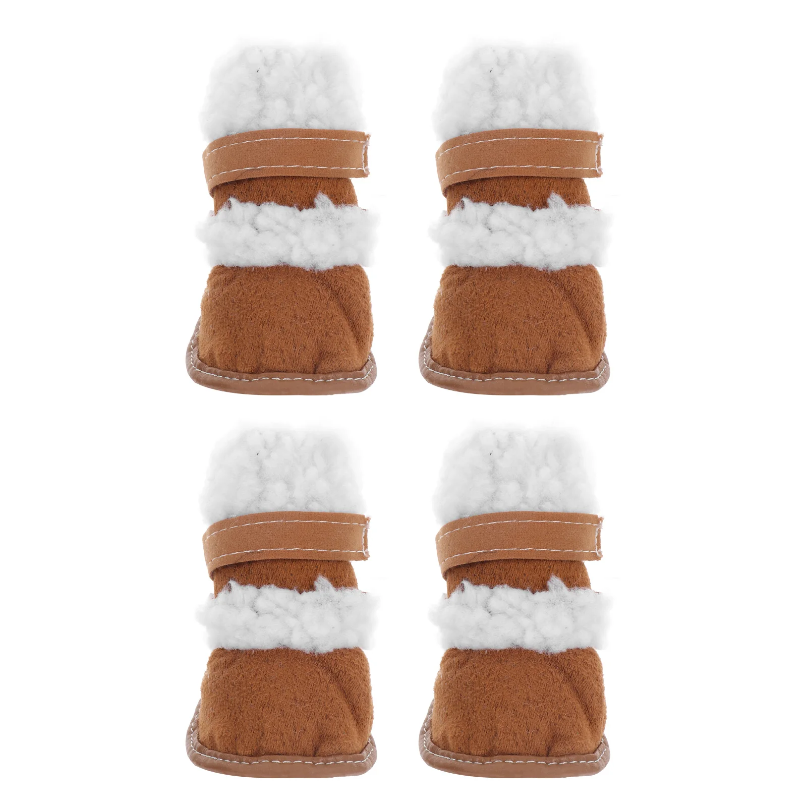

2 Pairs Winter Snow Boots Set Dog Paws Waterproof Booties Outdoor Puppy Shoes Anti Slip Sole Design Pet Hiking Dog Sports Shoes