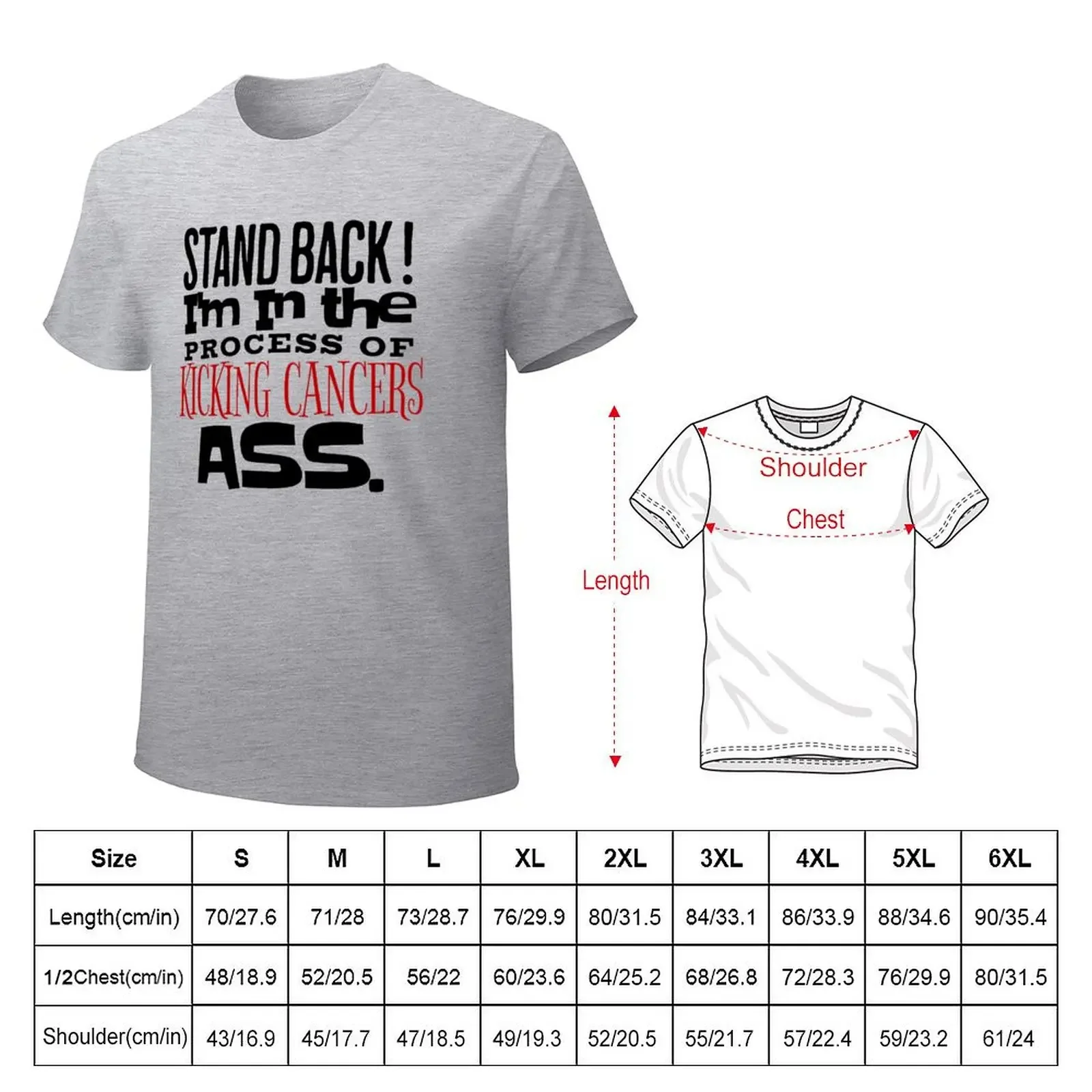 Kicking Cancers Ass T-shirt Aesthetic clothing animal prinfor boys plain t shirts men