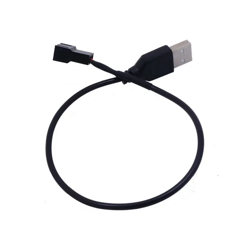 

3pin or 4pin Fan To Usb Adapter Cables 4 Pin Computer Pc Fan Power Cable Connector Adapter 5v 30cm Connect pc fan usb connector