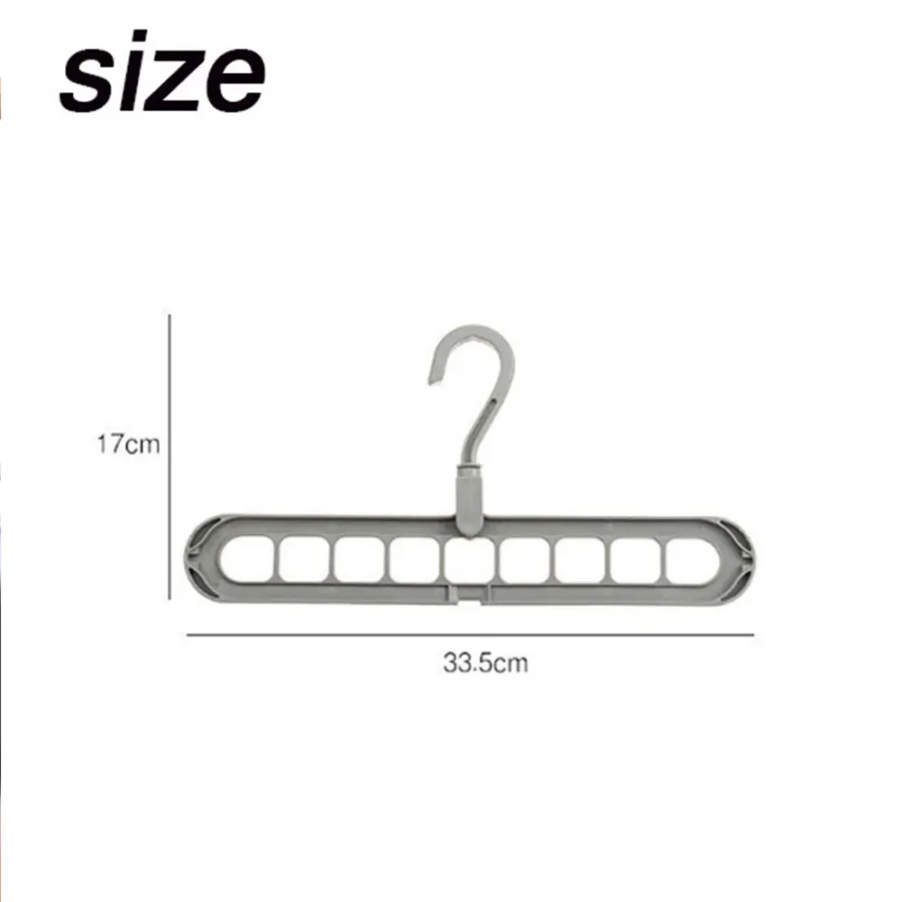 JJYY 9-hole Space Saving Hanger 360 Rotating Magic Hanger Multi-function Folding Magic Hanger Wardrobe Drying Clothes Clothes