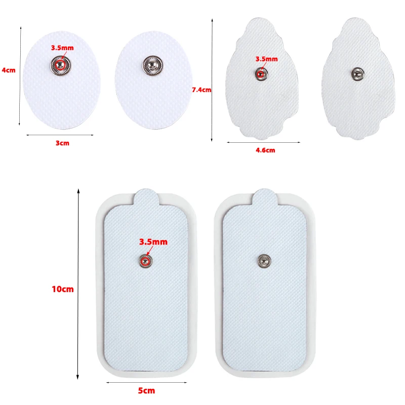 Electrode Pads Non-woven Fabric Self Adhesive Electrode Plate Combination Set Premium TENS Unit Electrode Replacement Pads