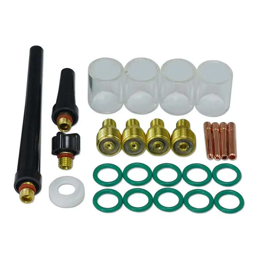 

Functional and Reliable TIG Welding Set DB SR WP 9 20 25 Gas Lens Collet Body Cup Kit—26 Pieces for Outstanding Welding Outcomes