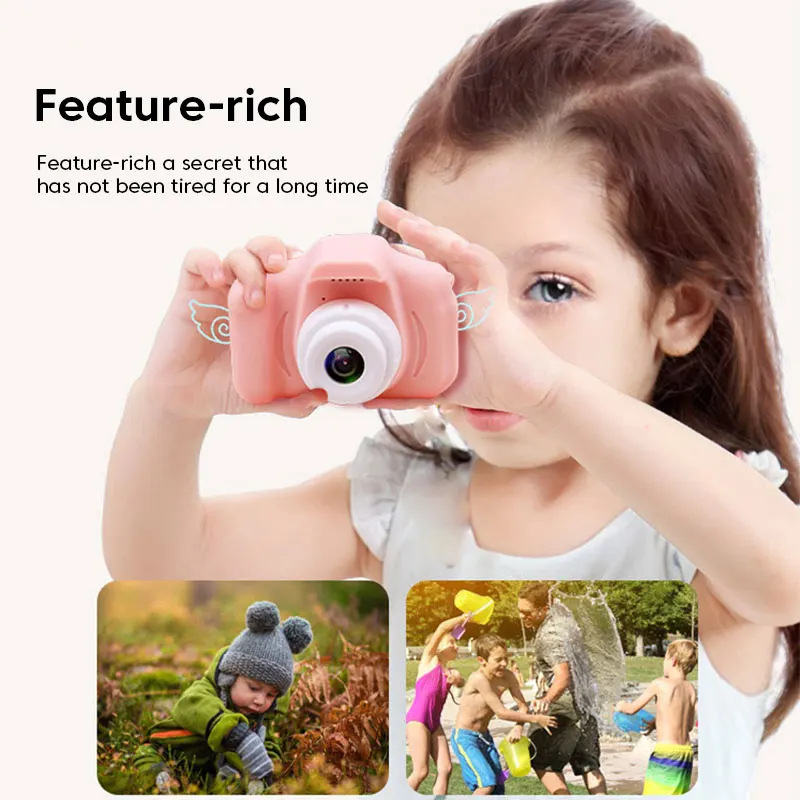 Kinderen Camera 1300 W Pixel Mini Cartoon USB Opladen Fun Camera Ondersteuning Tf-kaart Data Lezen Migratie Voor Jongens meisje Kinderen Geschenken