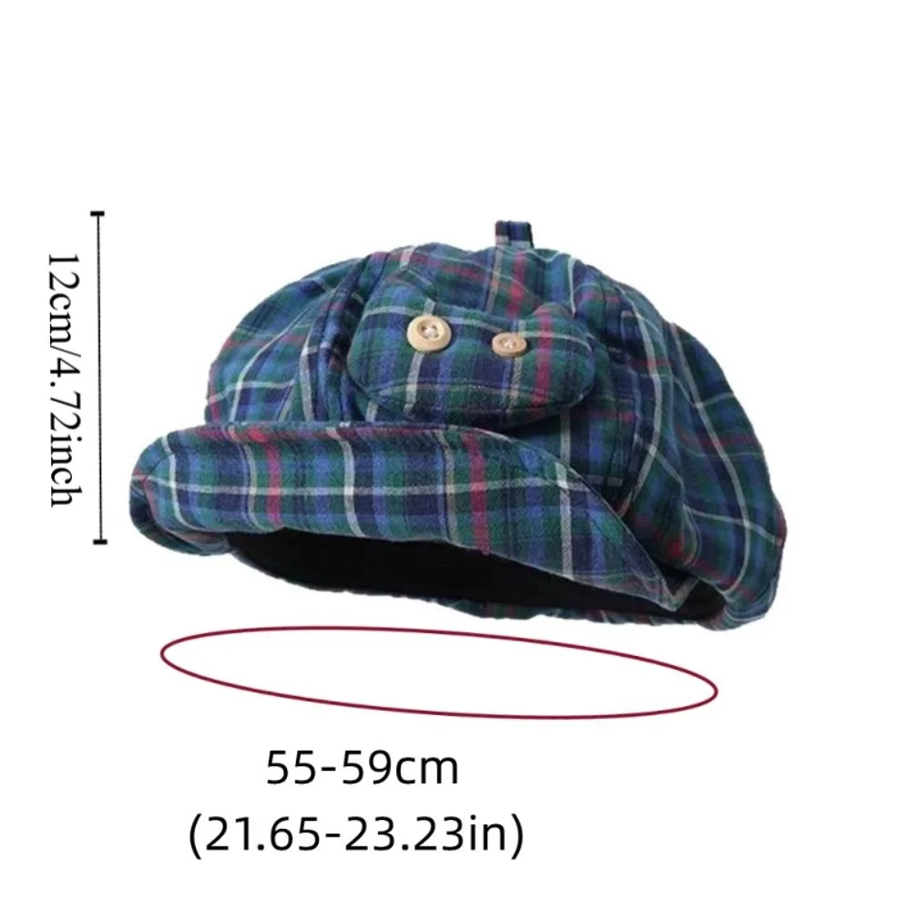 الرجعية الكورية نمط اليابانية زر قبعة الشمس حماية تنوعا قبعات مثمنة لطيف قصيرة حافة موزع الصحف قبعة الشارع الشهير #6