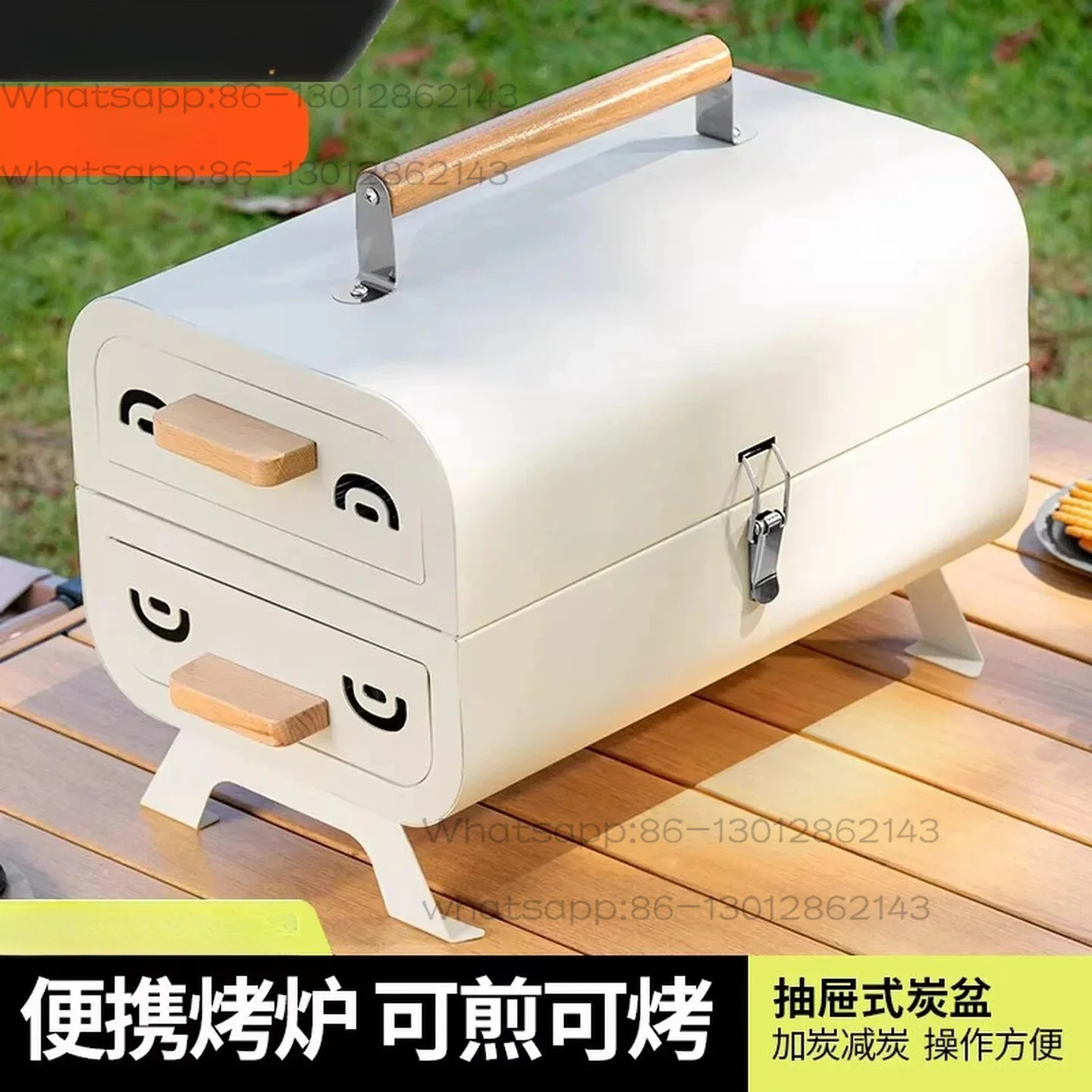 Barbecue Stove Outdoor Small Household Barbecue Grill Patio Portable Thickened Kebabs Camping Carbon Grill