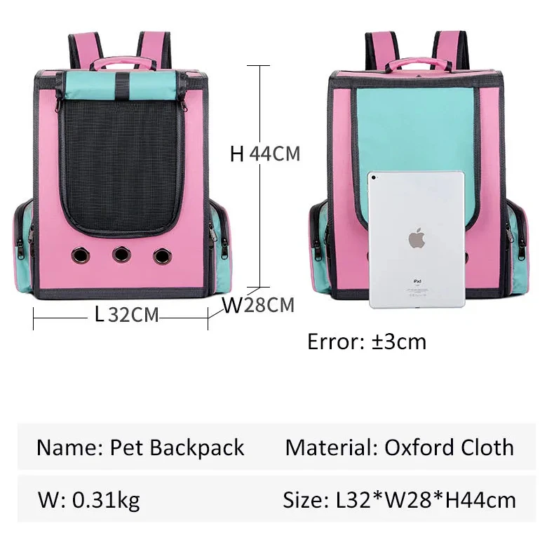 Pet Backpack for Cat Window Transport Carrying Bag Breathable Travel Bag Dog Backpack Astronaut Space Capsule Cat Accessories