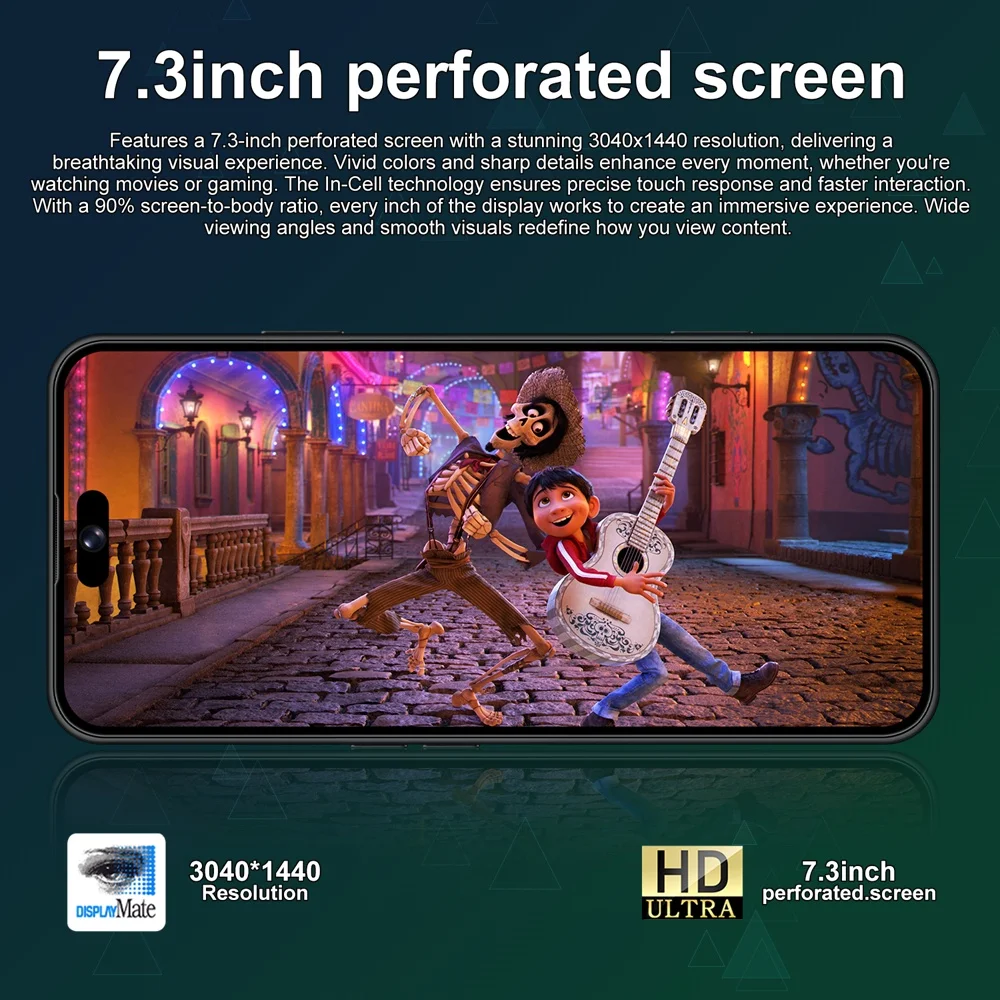 K-Touch Mobile Phones A17 Pro Max Smartphone 7.3 Inch Android 15 Cell Phone 16+48MP 5G Dual Card Dual Standby 7800mAh Global Version Cellphones