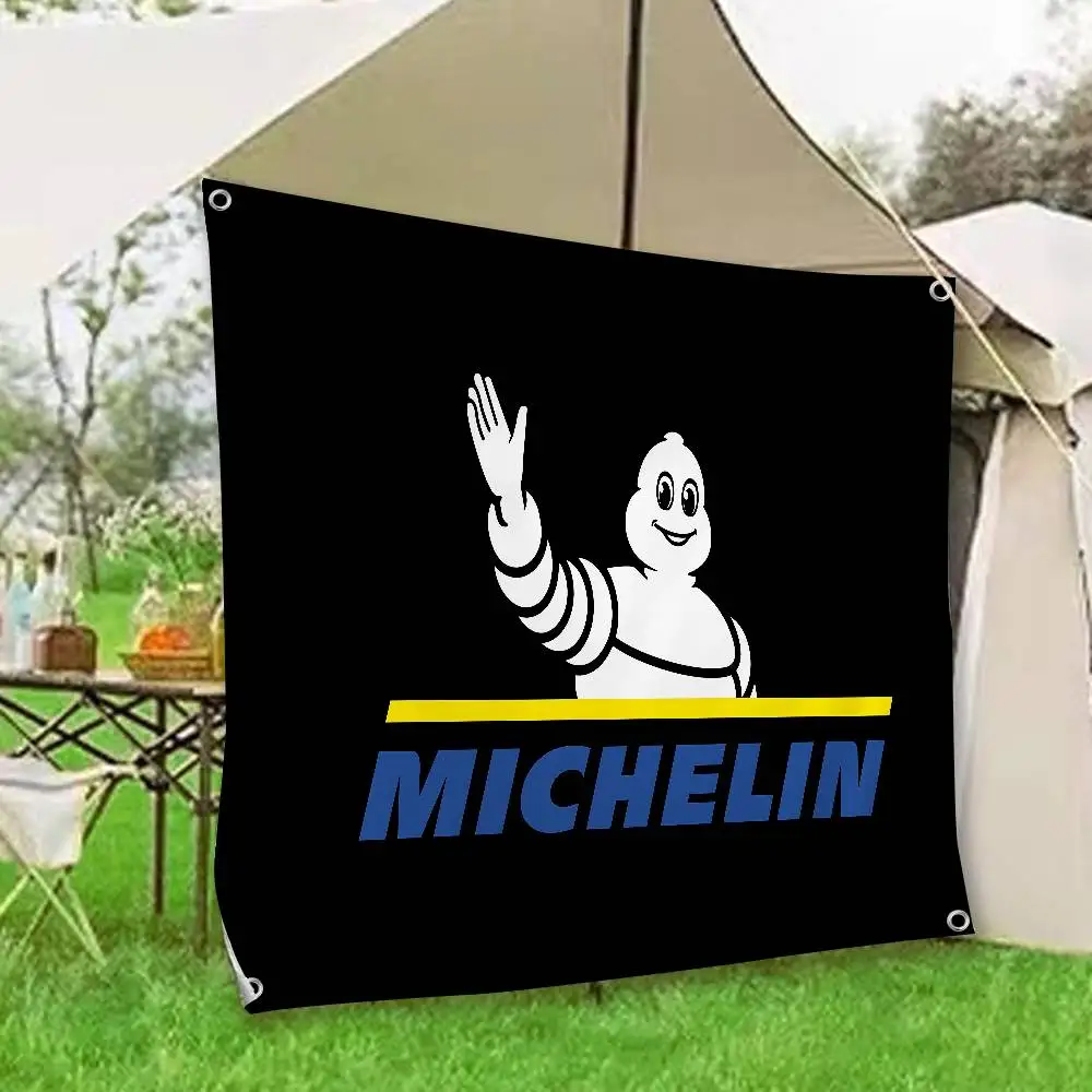 M-Michelins Logo Cartoon-Flagge, Kunst, Science-Fiction-Raum, Heimdekoration, Wandbehang, Heimdekoration, Banner