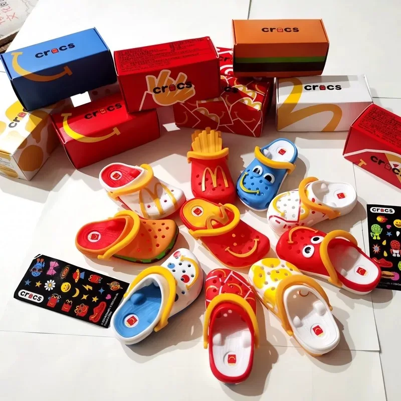 2024 McDonald's Mini Slipper Keychain Happy Meal Toys Figure Collectible Toy Desktop Decoration Kids Birthday Gifts