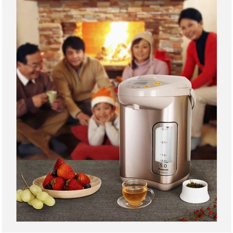 Электрический чайник, сохранение тепла, удаление хлора, встроенный электрический чайник с постоянной температурой, 5 л, бытовая техника, 3)لاية