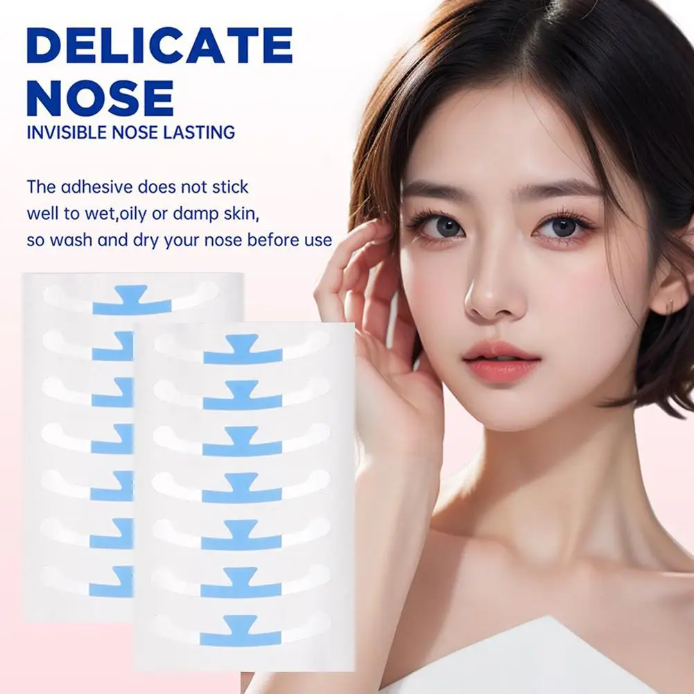 Patch d'aile de nez rétractable, autocollants invisibles, amincissants, ailes de beauté fines, nez étroit, outils de maquillage pour femmes