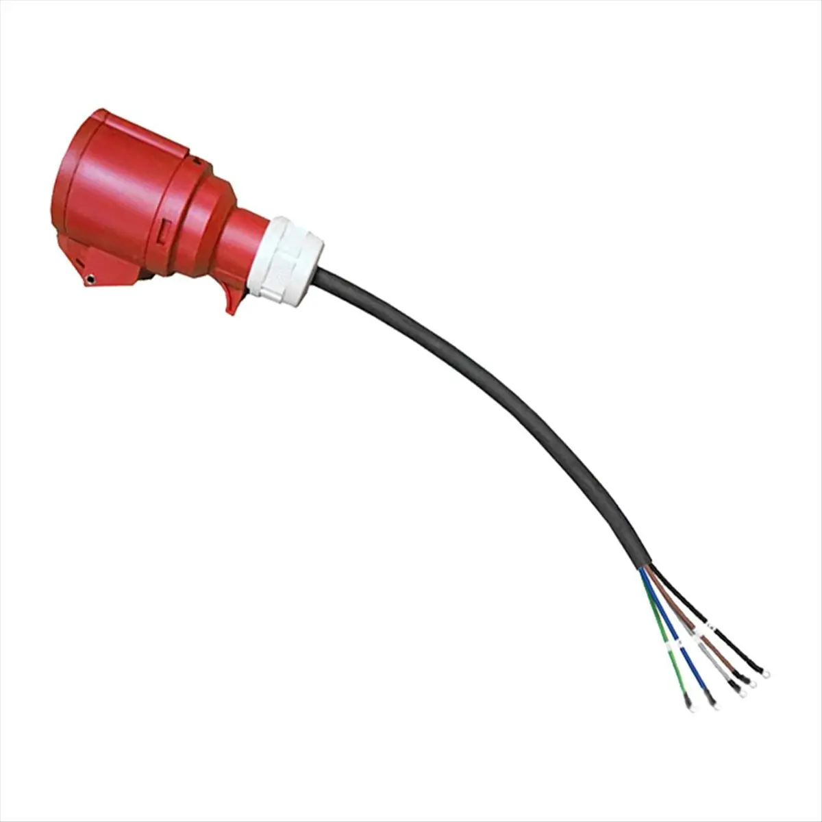 Super Sale EV Charger CEE Red Power Female Plug with Cable 5 Pins Socket Adapter Connect with 16A 11KW Portable Charger