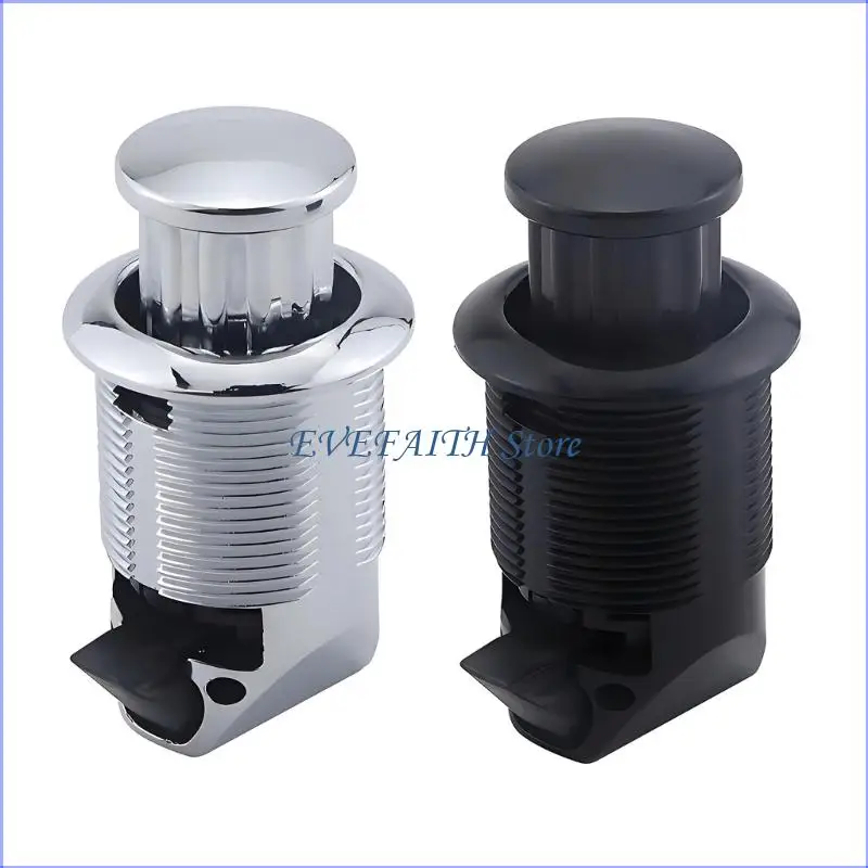 

124B Zinc Alloy Push Lock For Campers Storage Units Quick Access RVs Drawer Lock With Press Release Mechanism Push Button