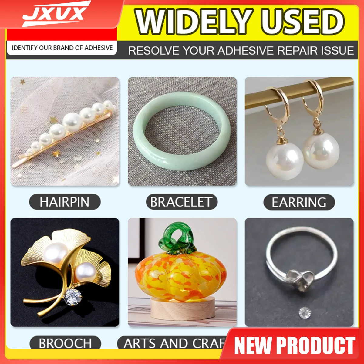 20 g Solo per creatori di gioielli Colla liquida super forte e oleosa Colla originale pura Asciugatura rapida e impermeabile per braccialetto con strass e perle Colla liquida trasparente per creazioni fai da te.