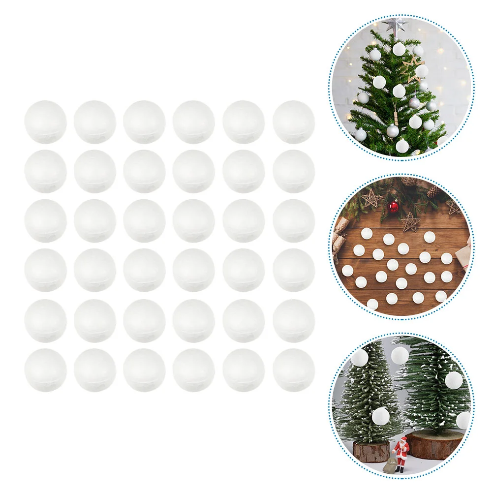 

500 Pcs Foam Ball Polystyrene Balls Foams DIY Ornament Christmas Round Artificial Circles