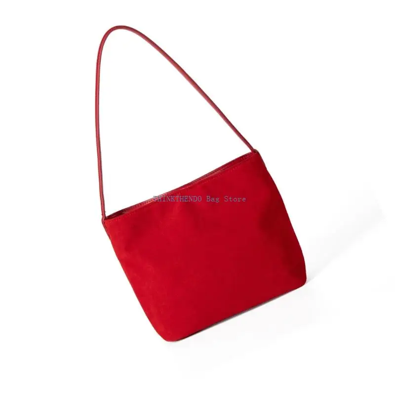 340D Practical Suedes Underarm Purse Matte Textured Roomy Design Autumn Days