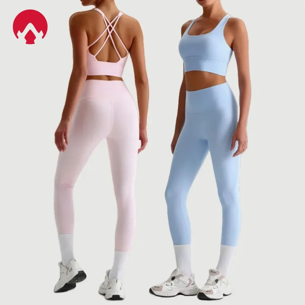 レディース-シームレス-ヨガ-セット-速乾性-ネイキッド-フィール-バックレス-スポーツ-ブラ-ヒップリフティング-レギンス-ジム-ランニング-フィットネス-ワークアウト-トレーニング-ウェア
