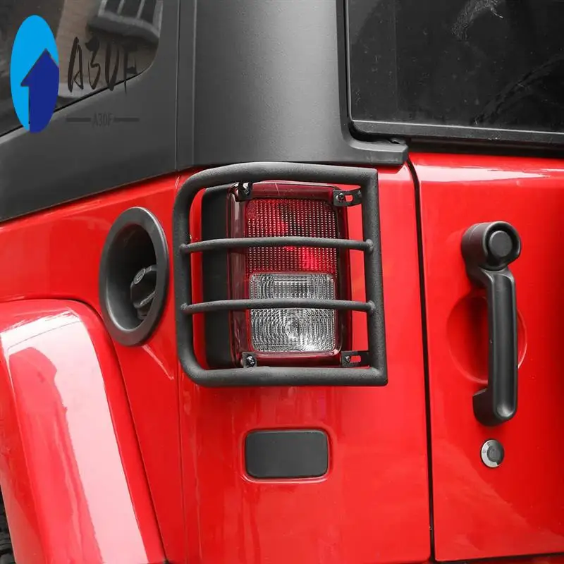 

A30F-1 Pair L&R Tail Light Covers Tail Light Guards Decorative Covers For Jeep Wrangler JK 2007-2018 Decoration Accessories