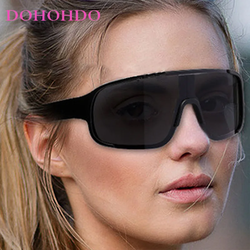 Steam Punk Y2K Fashion Designer One-Piece Women's Sunglasses Cool Cycling Men Sunglass Outdoor Sports Drive Goggle UV400 Lentes