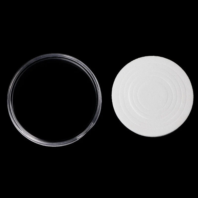 F92b Small Coin Storage Box Inner Pad Pad Set Round Jewelry Ring Organize Organization