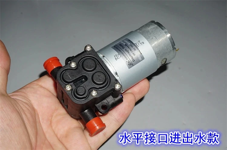 555 Motor 18V Diaphragm High Pressure Water Pump 8bar Pressure 12v-24V High Pressure Diaphragm Water Pump Water Gun Storage Pump