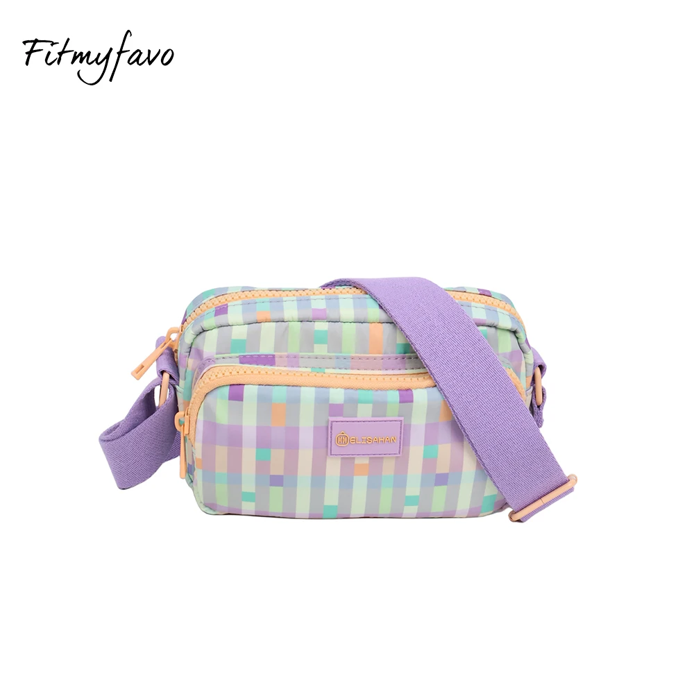 

Adjustable Belt Crossbody Bag For Women Fashion Casual Plaid Waist Pack Bag Bum bag for Traveling Hiking