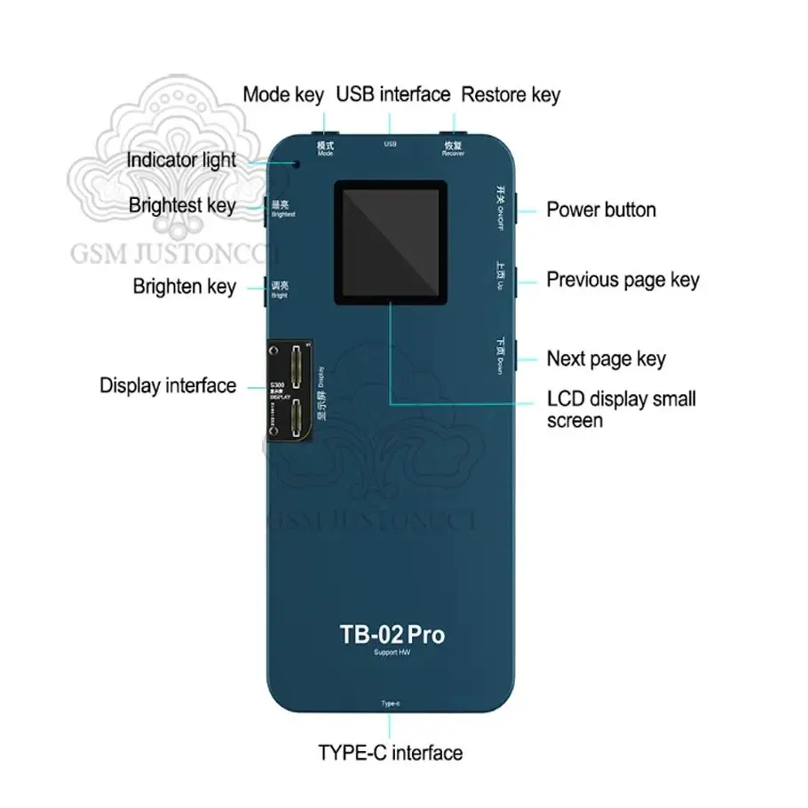 RELIFE TB-02 Pro HW Screen Board Tester Display Touch Repair Test Box for HW P10 P20 P20P P30 P40 Mate9 Mate10 Pro Mate20 Mate30